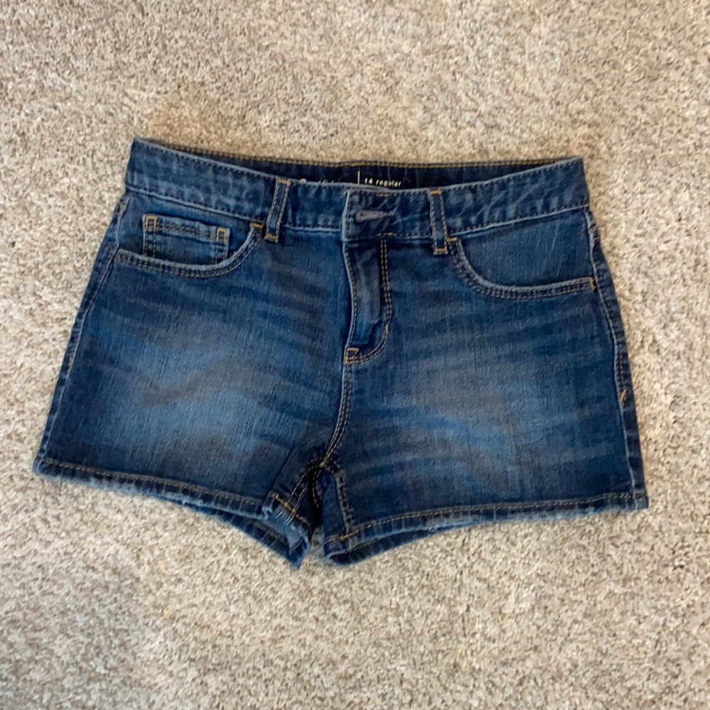 kids denim shorts